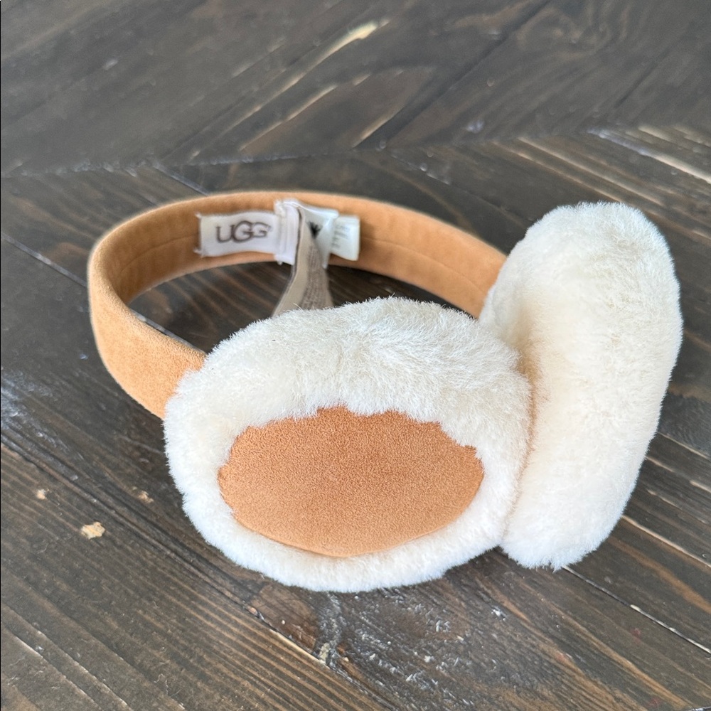 UGG Tan and Cream Earmuffs - Picture 3 of 4